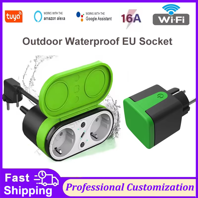Outdoor Lighting Timer - Prise intelligente extérieure Wi-Fi Tuya EU