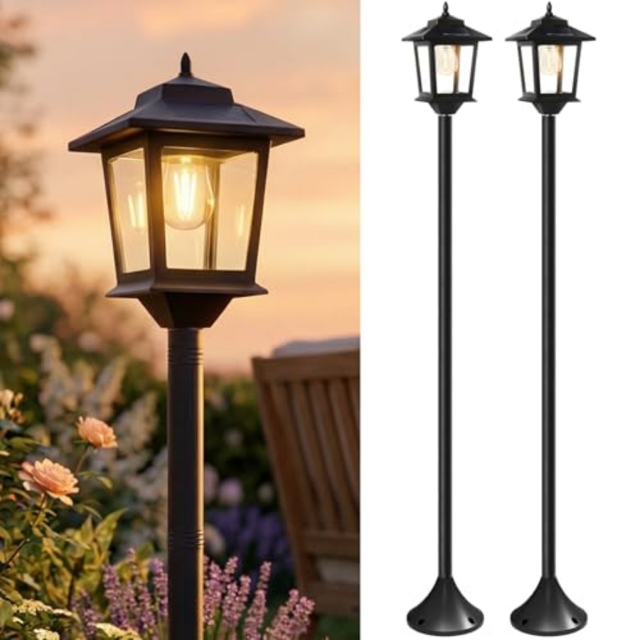 Outdoor Lighting Lamp - Lampes solaires d'extérieur, lot de 2