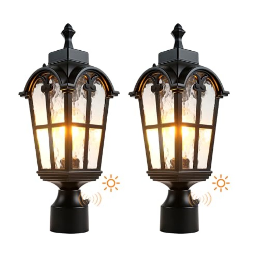 Outdoor Lighting Lamp - Lampes de poteau extérieures à capteur,