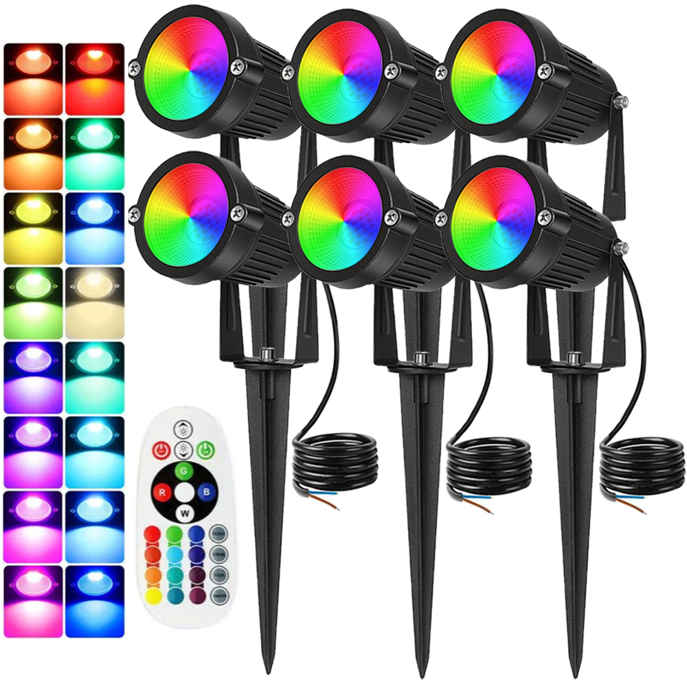Outdoor Lighting And Landscape - Éclairage paysager RGBW 10W avec projecteur