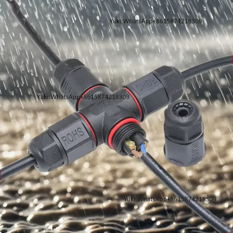 Outdoor Lighting Connectors - Connecteur Électrique Étanche IP68 en T