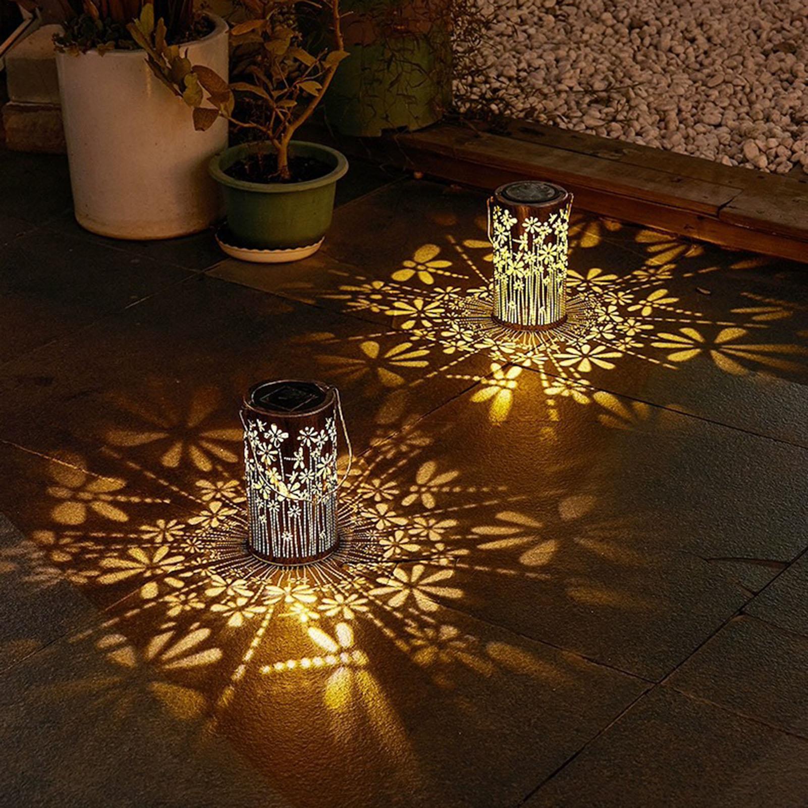 Outdoor Lighting And Landscape - Lampes solaires colorées en métal en