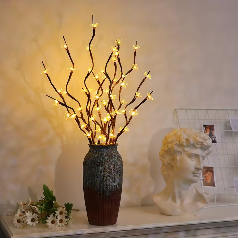 Outdoor Lighting Decoration - Lampes de branche d'arbre à fleurs