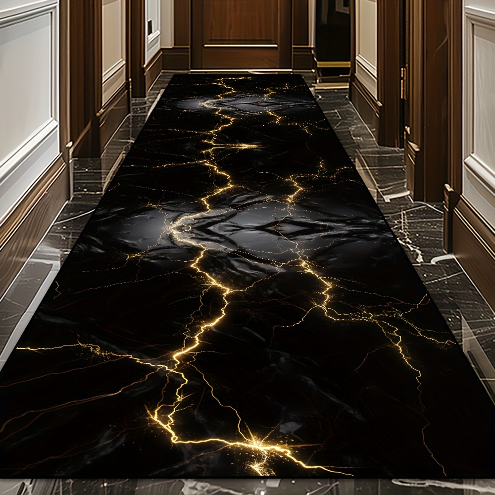 Outdoor Lighting Garage - Tapis en bande de marbre noir
