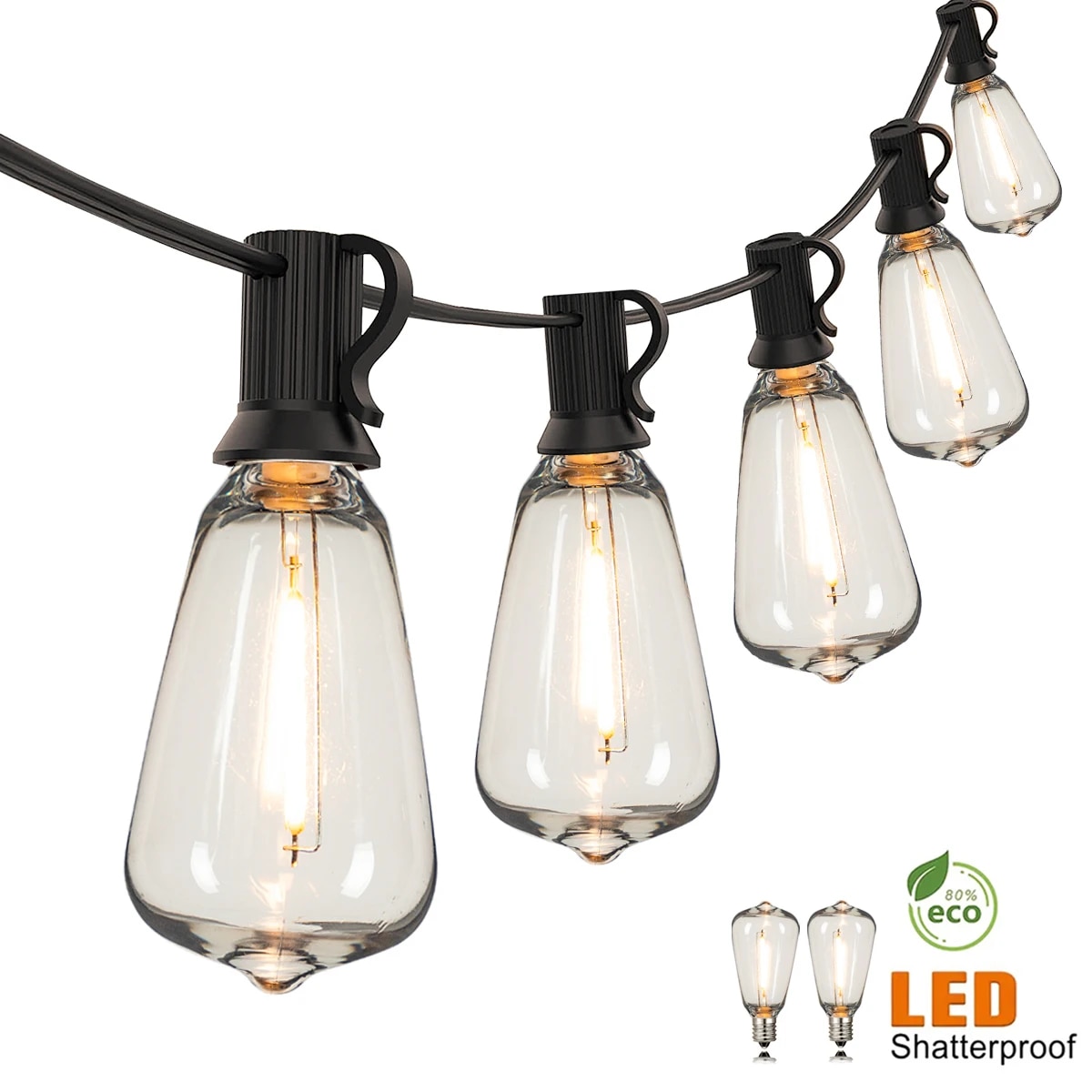 Outdoor Lighting Connectors - Guirlande lumineuse extérieure ST38 avec prise