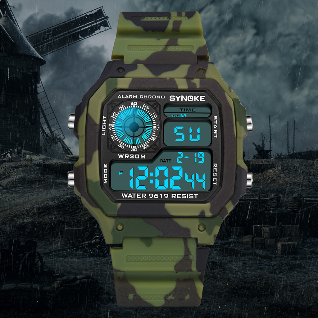 SYNOKE-Montre numérique milita - Outdoor Lighting Timer avis et prix