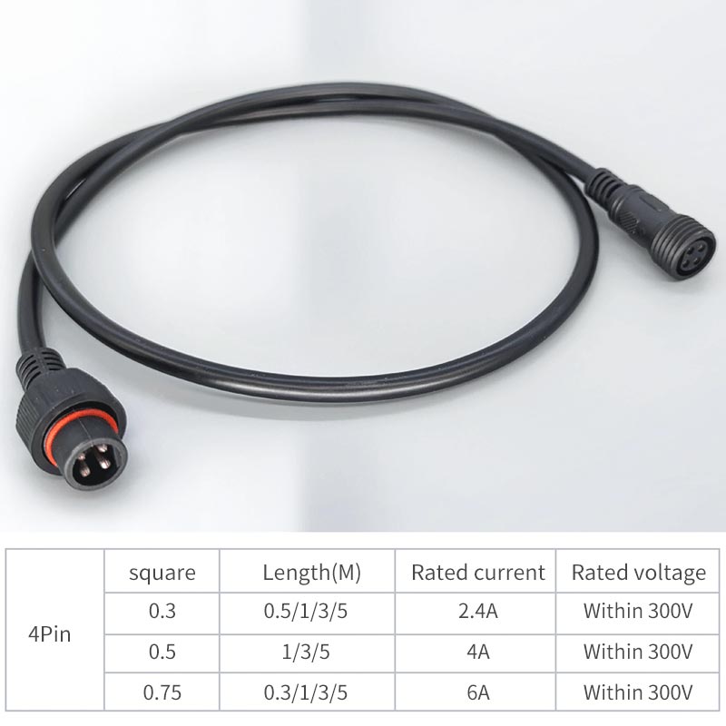 Câble de prise mâle femelle 4  - Outdoor Lighting Connectors avis et prix