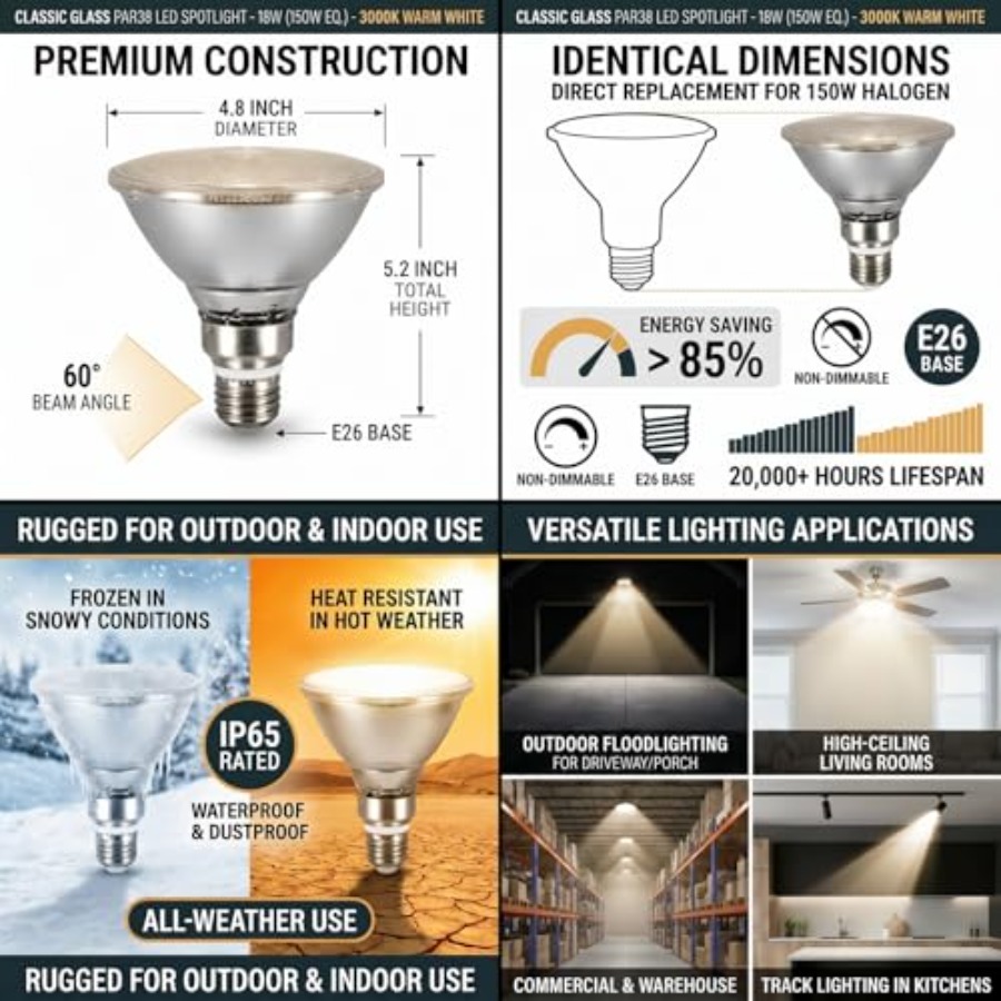 Ampoules LED PAR38 à réflecteu - Outdoor Lighting Bulbs avis et prix