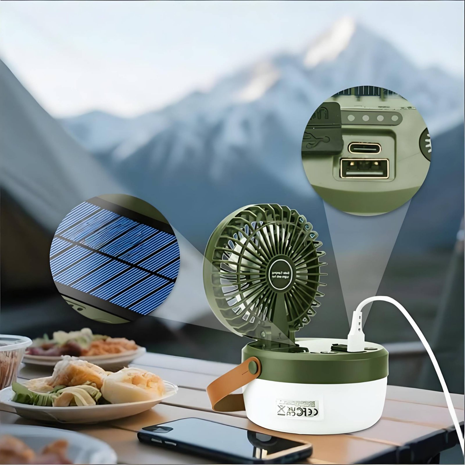 Ventilateur solaire de camping - Solar Lantern Hanging avis et prix
