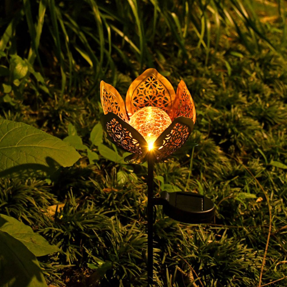 Lampe solaire en forme de lotu - Outdoor Lighting Ground Fixtures avis et prix