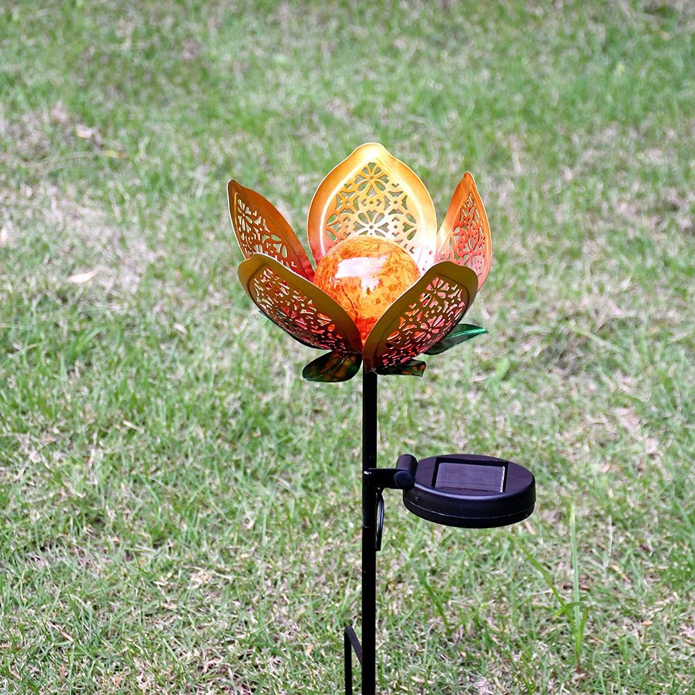 Lampe solaire en forme de lotu - Outdoor Lighting Ground Fixtures avis et prix