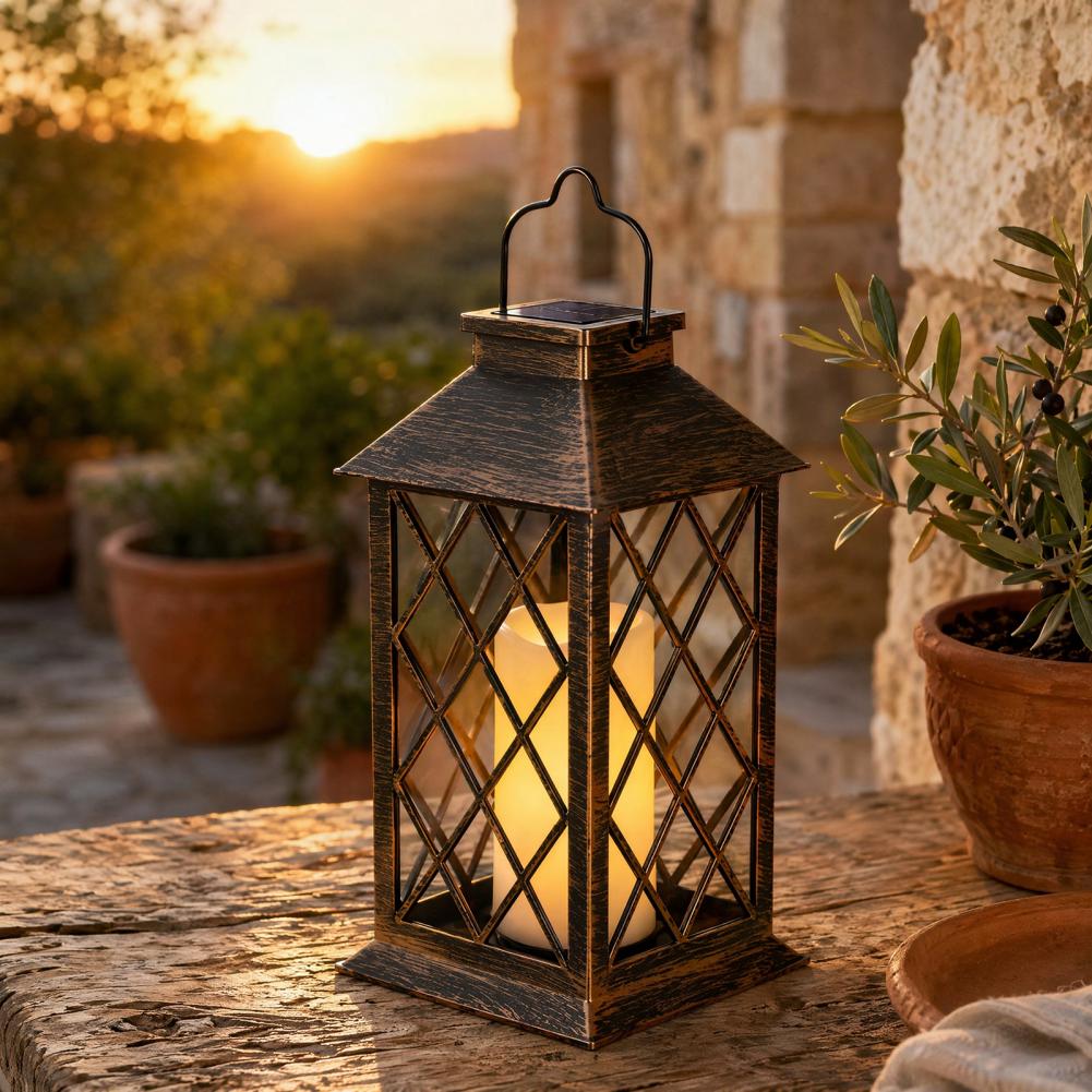 Lanterne solaire rétro, lanter - Solar Lantern Hanging avis et prix