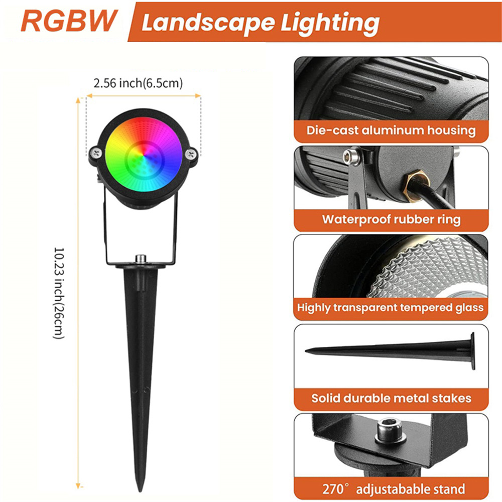 Éclairage paysager RGBW 10W av - Outdoor Lighting And Landscape avis et prix