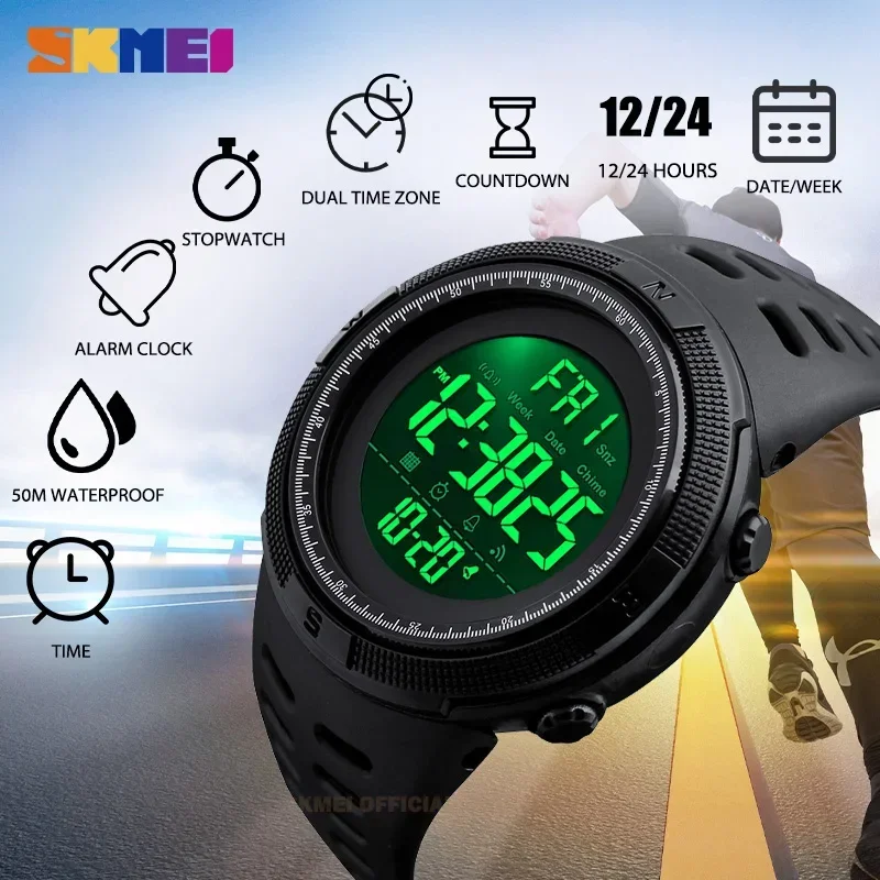SKMEI-Montre numérique étanche - Outdoor Lighting Timer avis et prix