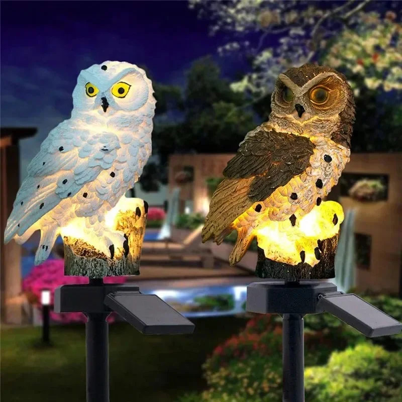 Statue de hibou solaire, lumiè - Outdoor Lighting And Landscape avis et prix