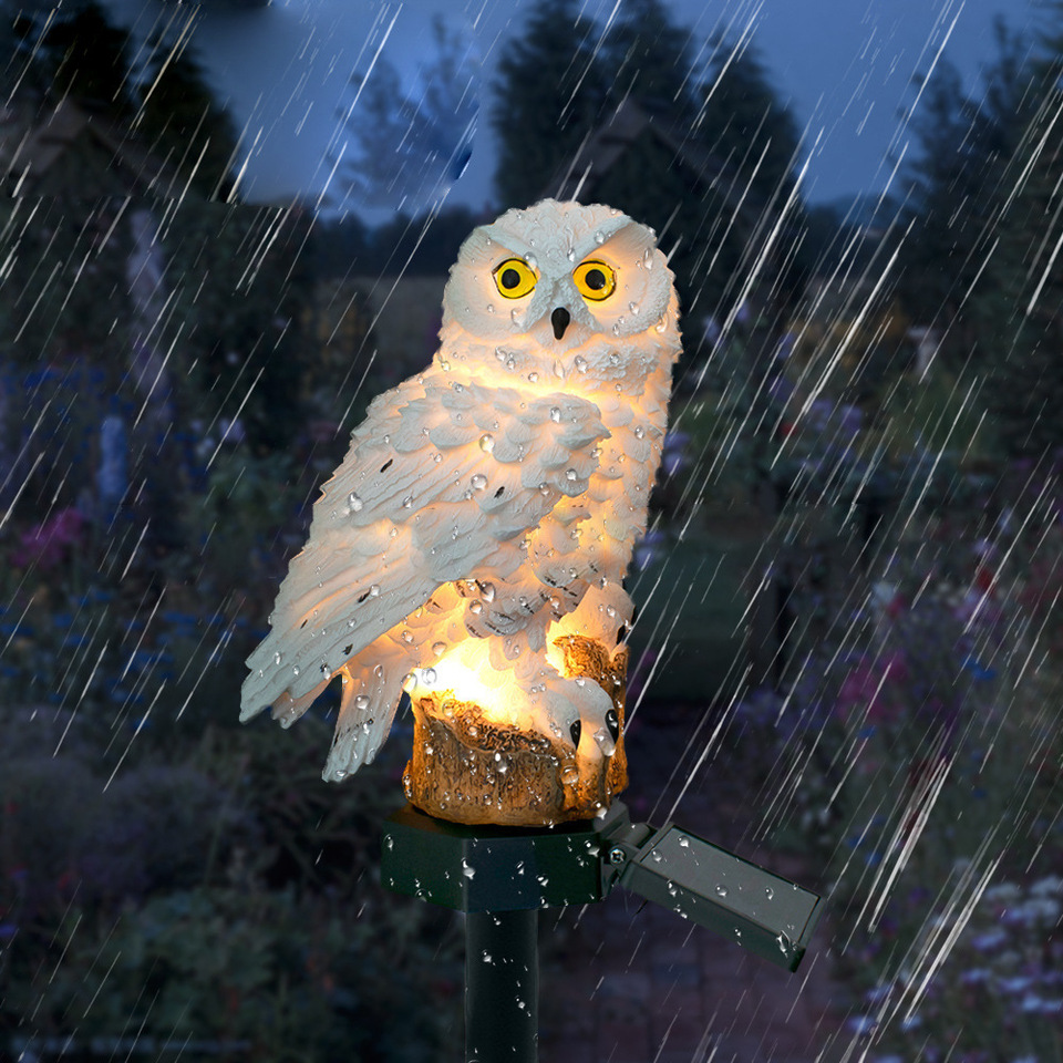 Statue de hibou solaire, lumiè - Outdoor Lighting And Landscape avis et prix