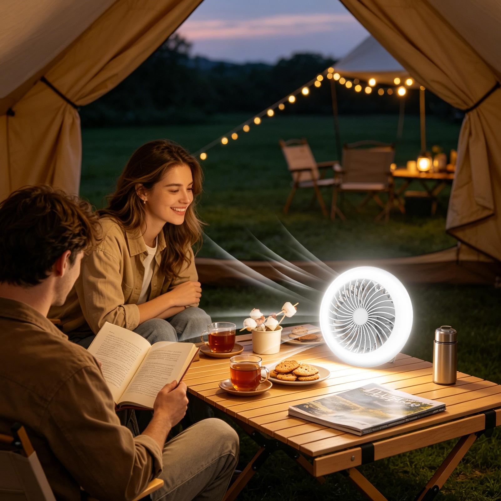 Ventilateur de camping LED rec - Outdoor Lighting Garage avis et prix