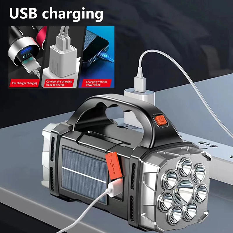 Lampe de poche solaire LED, pu - Outdoor Lighting Bulbs avis et prix
