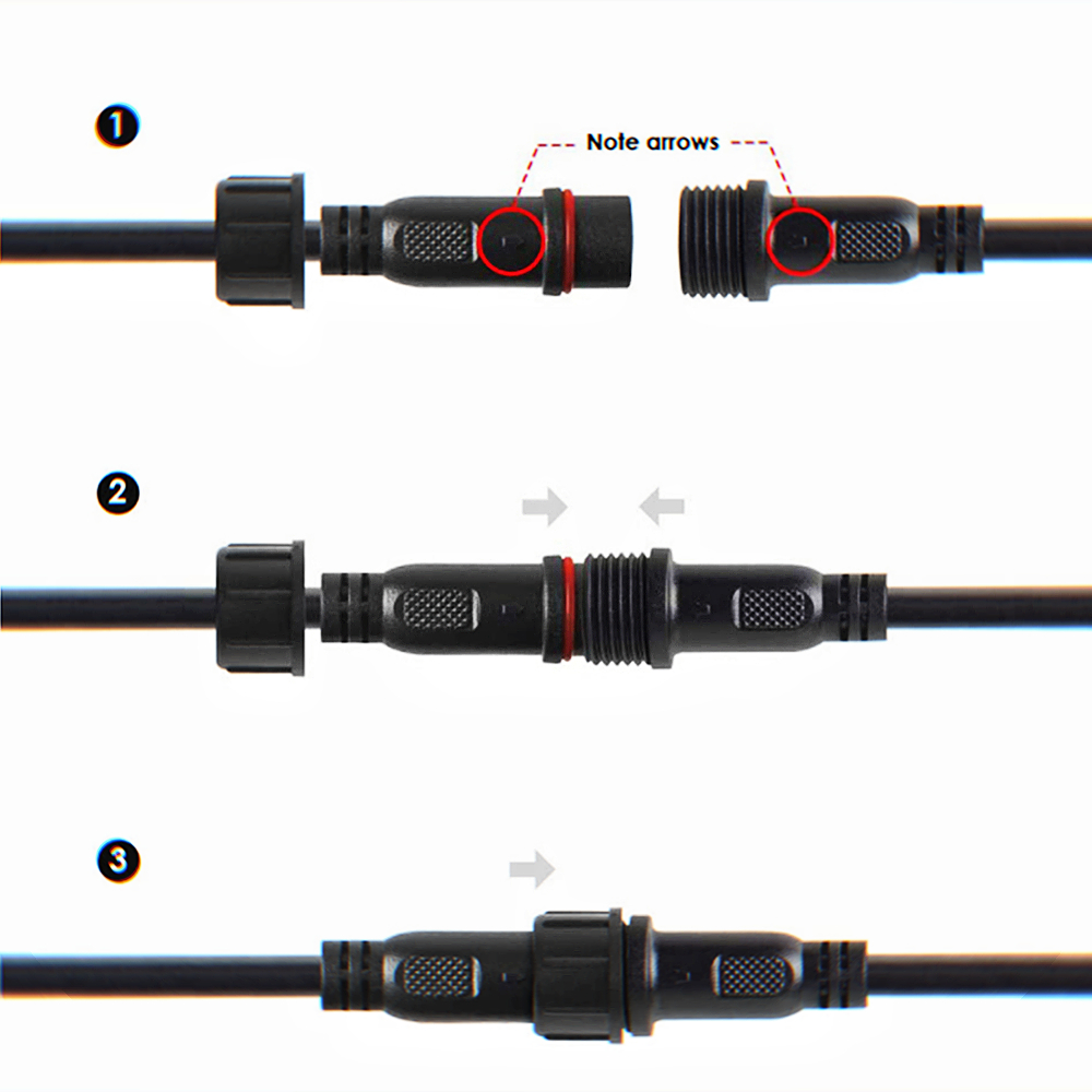 Câble LED DC 2 broches, câbles - Outdoor Lighting Connectors avis et prix