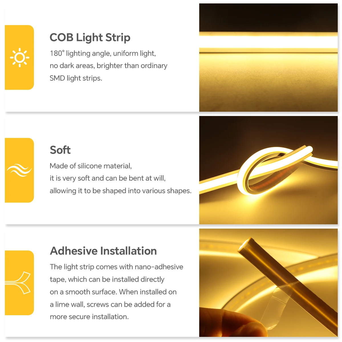 Tube lumineux LED néon COB en  - Outdoor Lighting Led Strip avis et prix