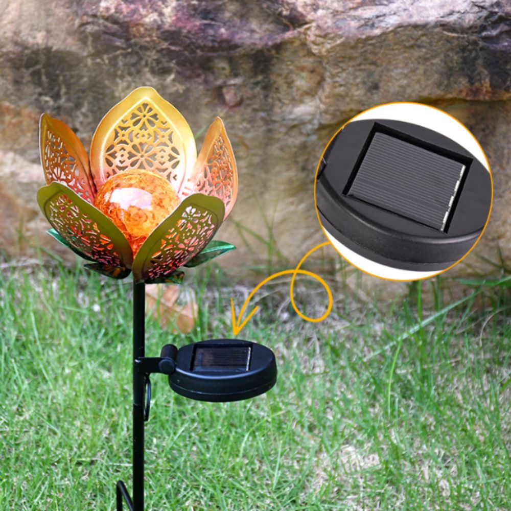 Lampe solaire en forme de lotu - Outdoor Lighting Ground Fixtures avis et prix