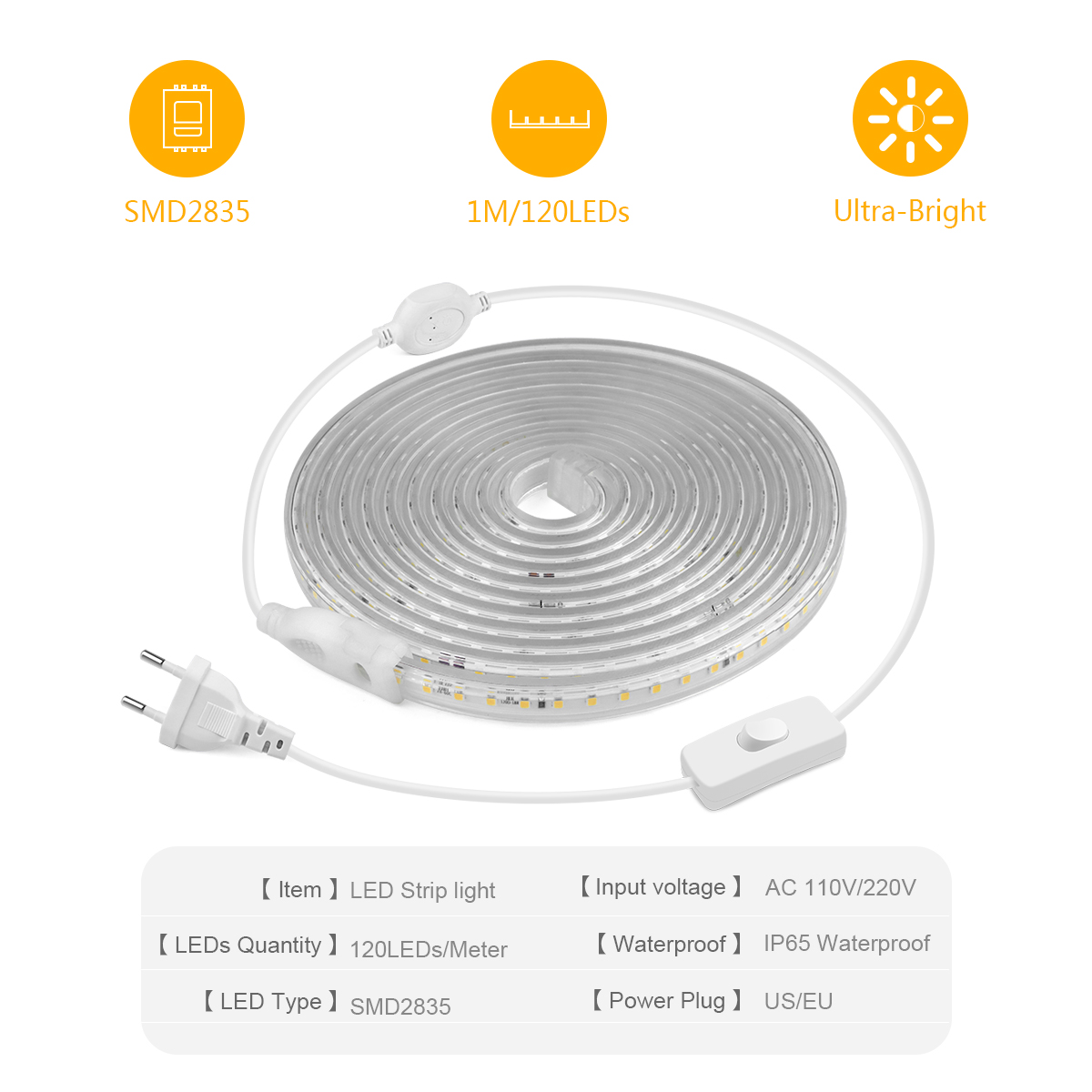 Bande lumineuse LED haute lumi - Outdoor Lighting Led Strip avis et prix