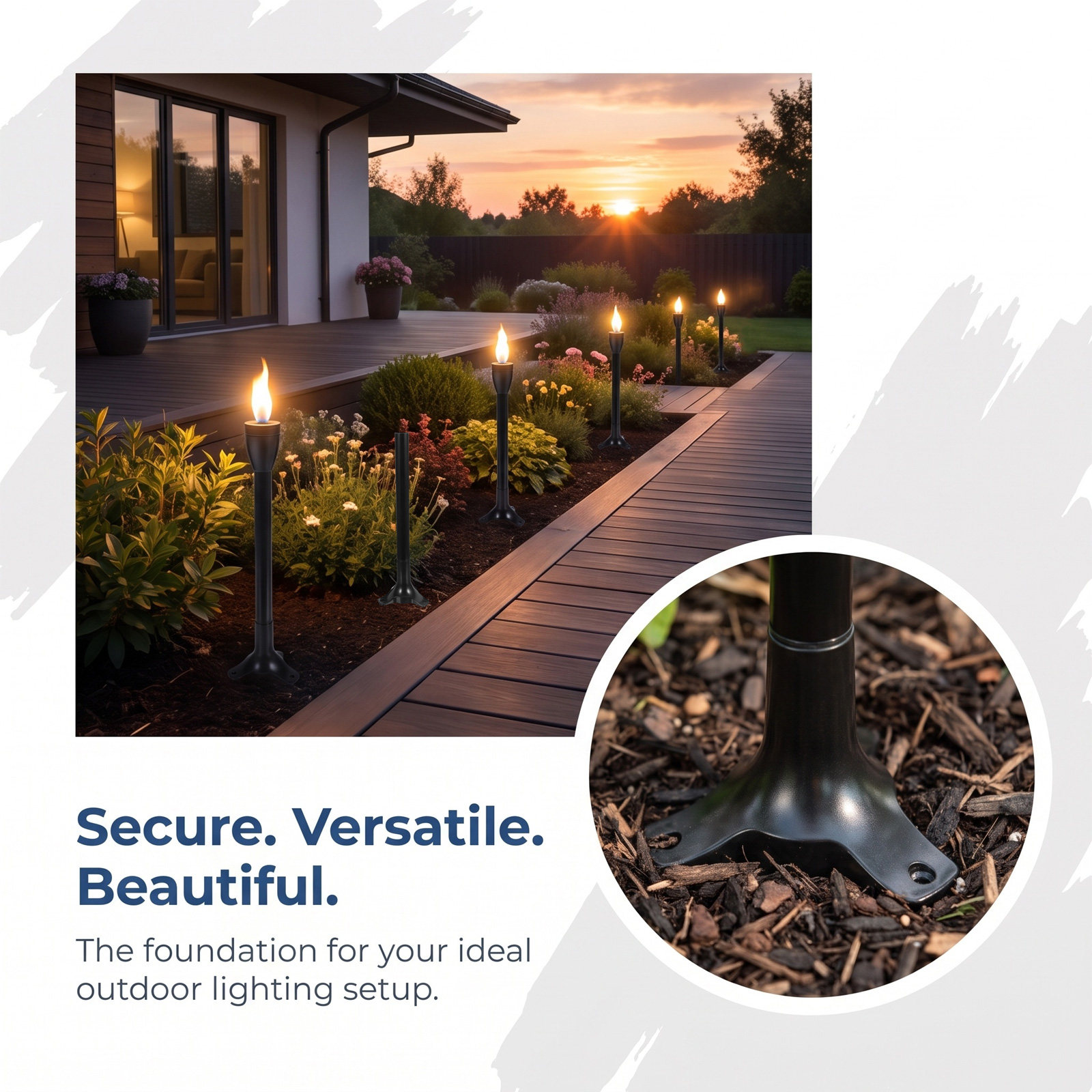 Kit de 6 piquets de remplaceme - Outdoor Lighting Decoration avis et prix