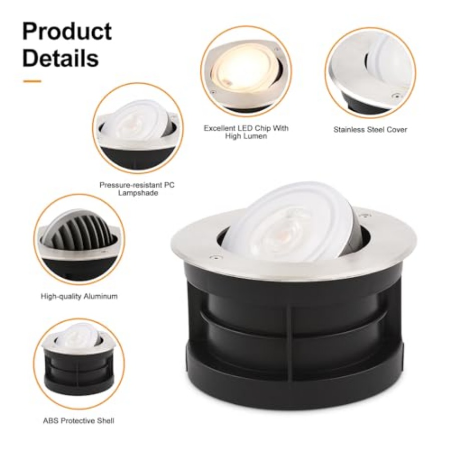 Lumière encastrée orientable p - Outdoor Lighting Ground Fixtures avis et prix